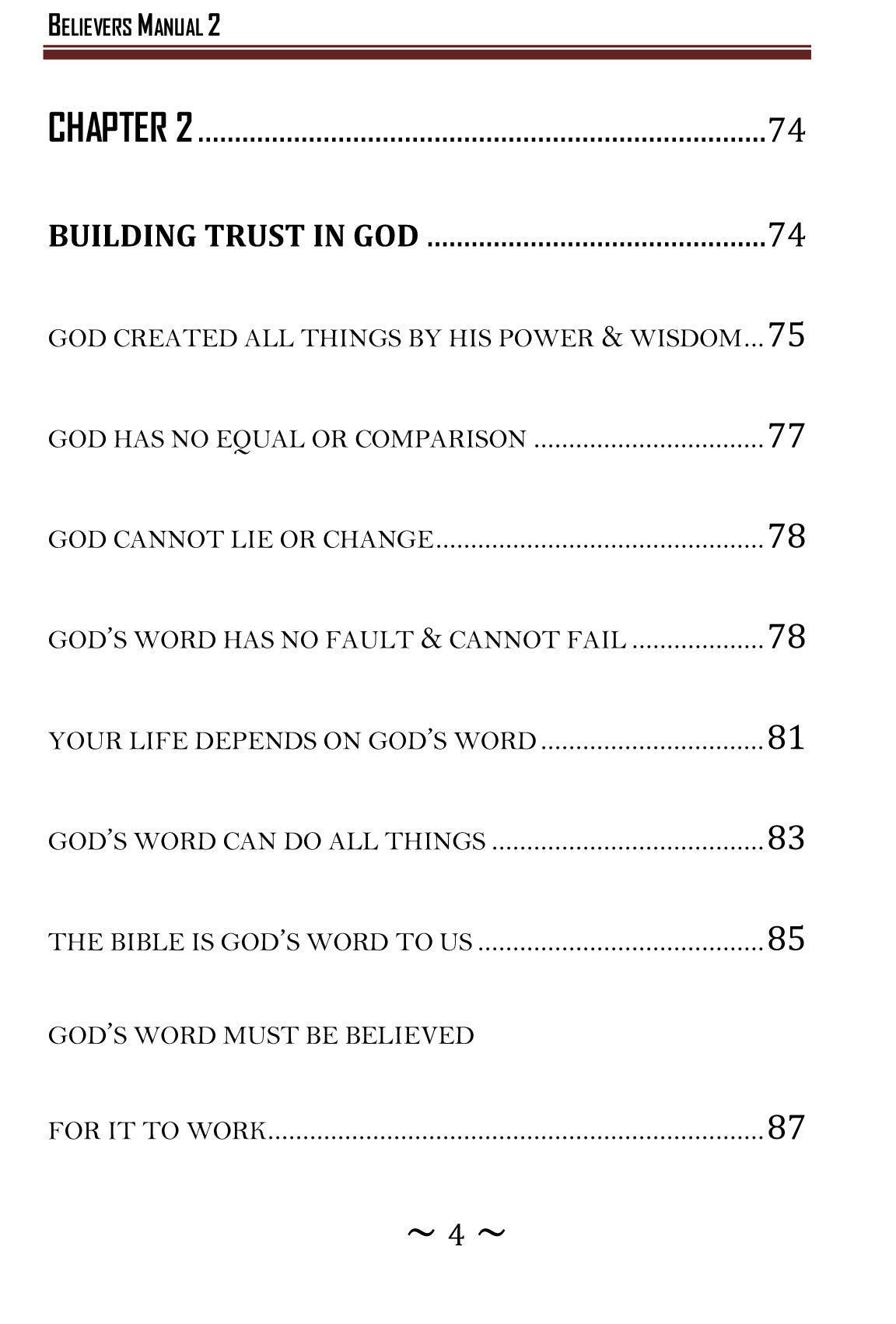 Believer's Manual 2