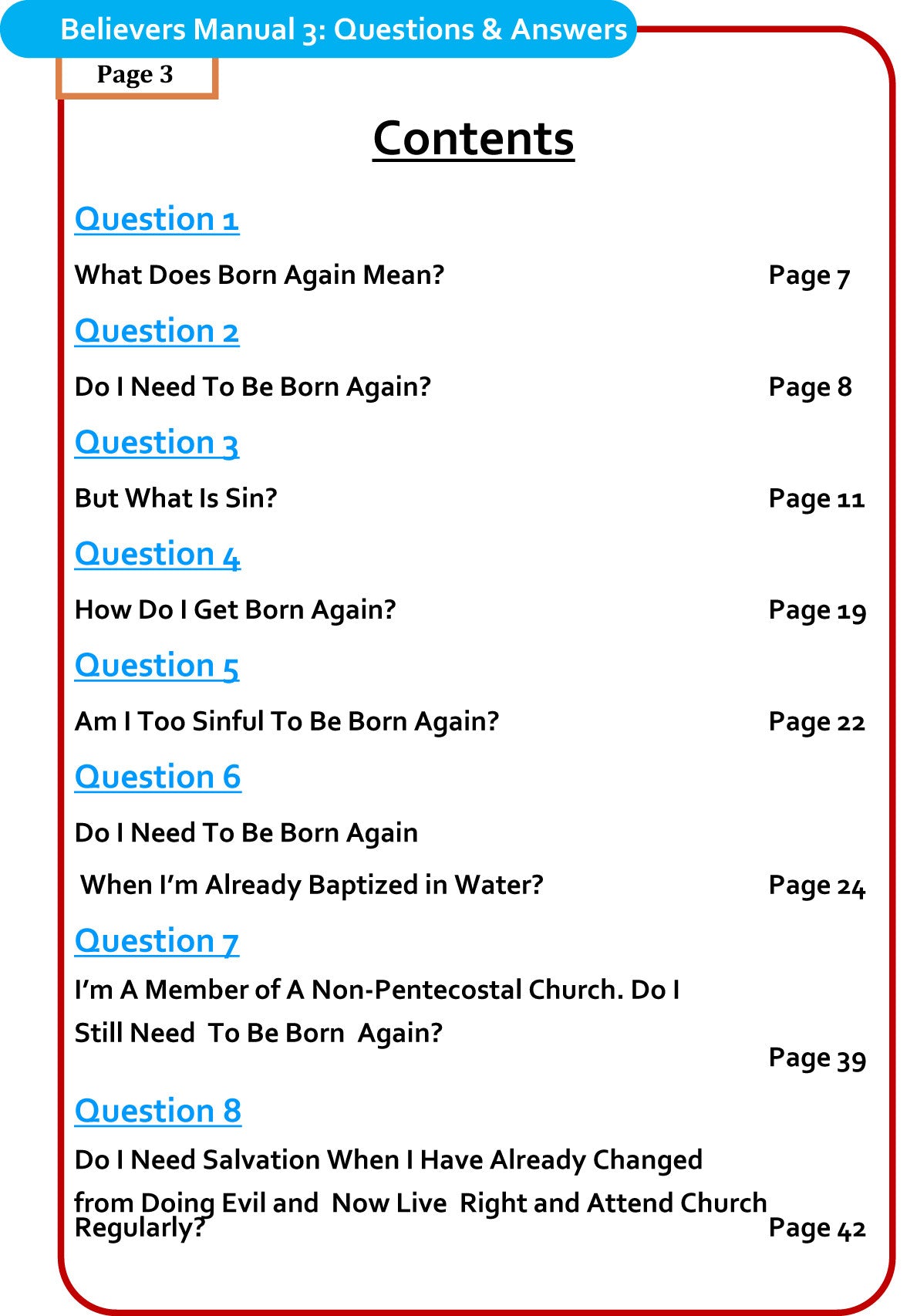 Believer's Manual 3