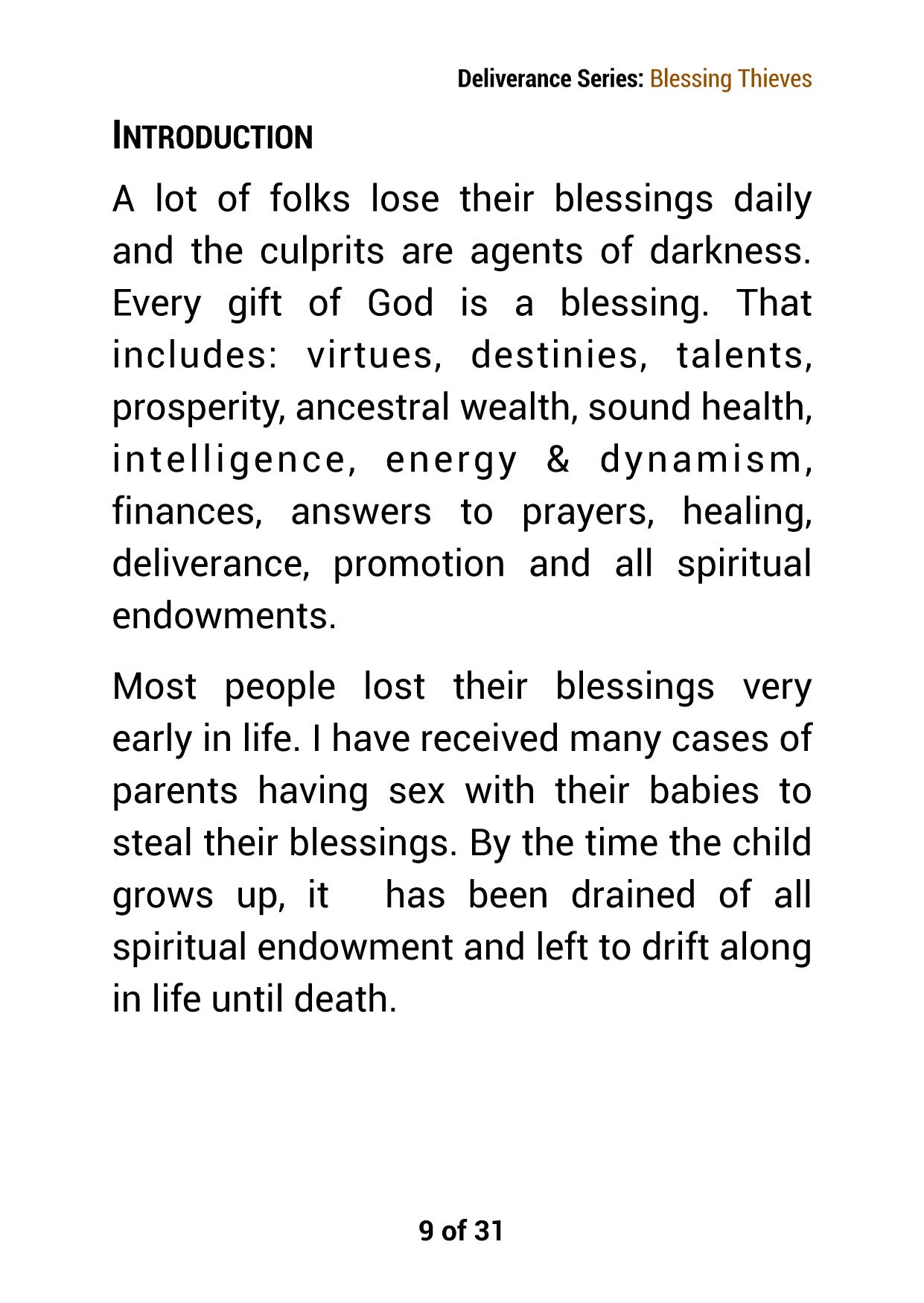 Bevryding-reeks: Blessing Thieves