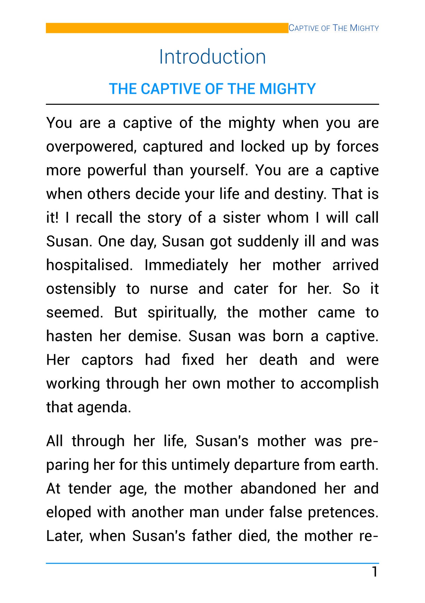 Introduction to Captive of the Mighty