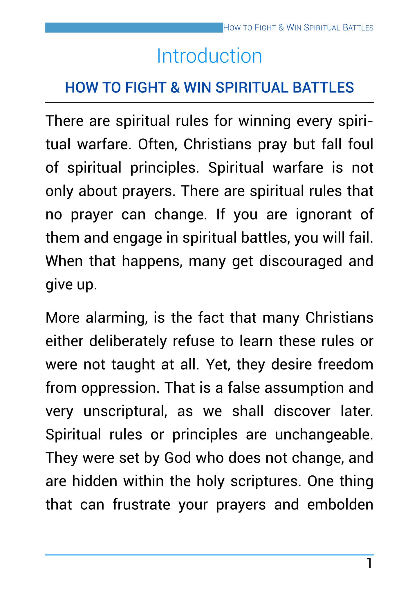 How To Fight & Win Spiritual Battles