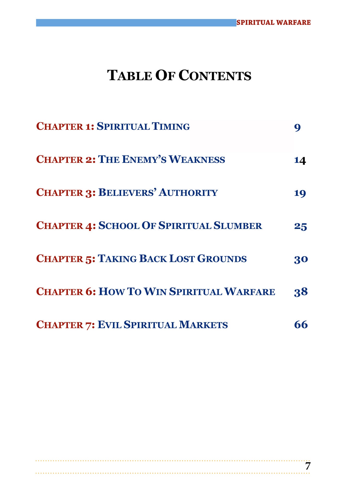Spiritual Warfare